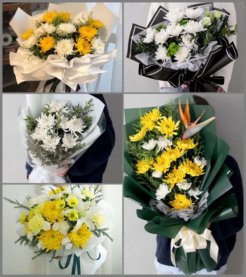 安徽亳州市蒙城县立仓镇老王圩村白事花束代送